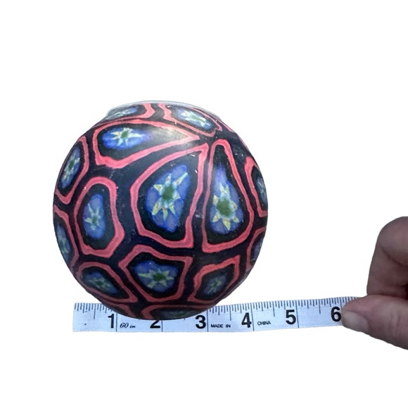 Vtg Northern Lights USA Blue Glowing Ball Candle Fractals Wax Candle 3.5” NIB - Picture 9 of 10